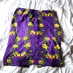 XL cotton stretch knit pencil skirt